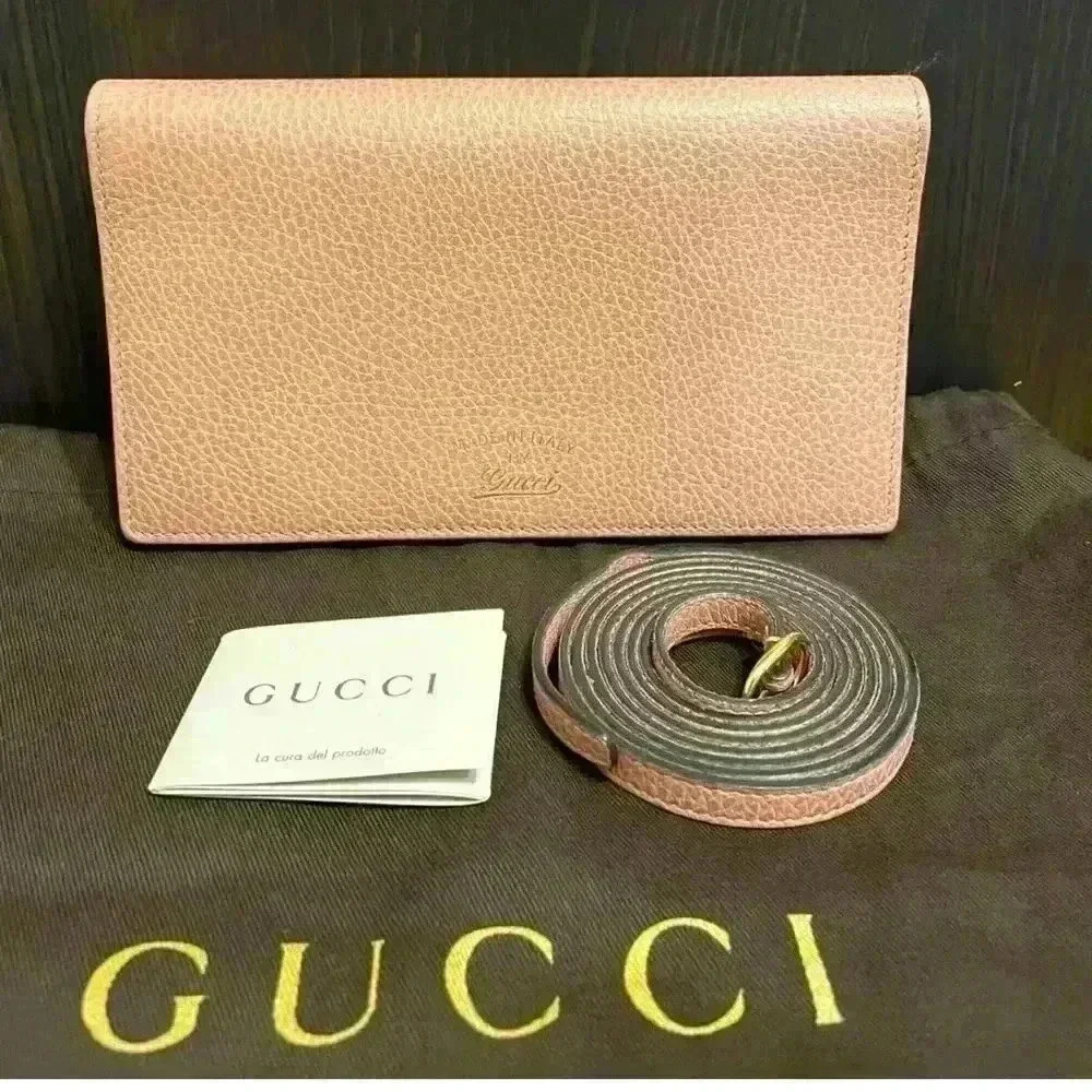Gucci Wallet/Crossbody Authentic Dusty Pink, Like New